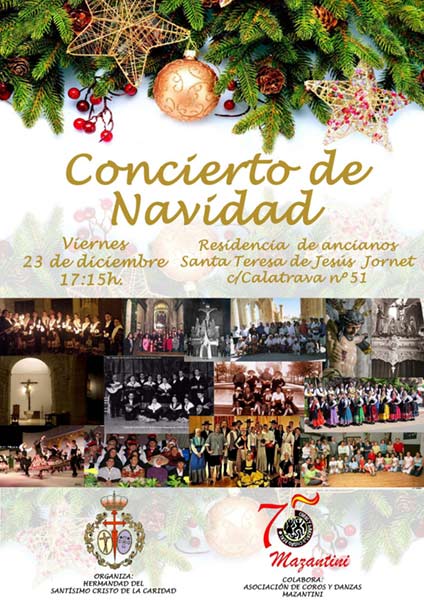 Concierto de Villancicos a cargo de la Asociación de Coros y Danzas Mazantini de Ciudad Real