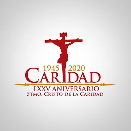 Logo LXXV Aniversario de la llegada a Ciudad Real del Santísimo Cristo de la Caridad (1945 - 2020)