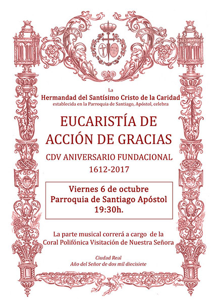 Eucaristía de Acción de Gracias.