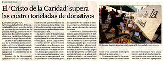 Operación Caridad 2013 en el Diario La Tribuna de Ciudad Real